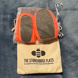 The Storehouse Flats Orange Foldable Shoes